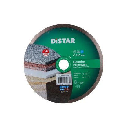 DISTAR GRANITE PREMIUM DIAMOND BLADE 5"–16" – WET CUTTING FOR GRANITE, MARBLE & STONE