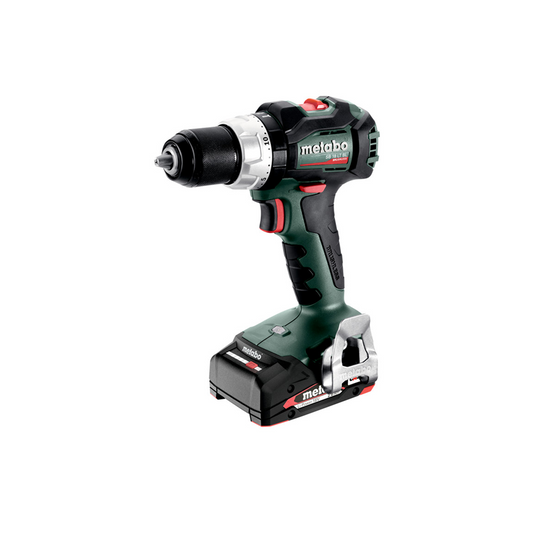 Metabo 602325520 BS 18 LT BL 18V Brushless Drill/Driver – 0-600/2100 RPM – 301/664 in-lbs – Kit w/ ASC 55, 2x 2.0Ah LiPower Batteries, metaBOX 145