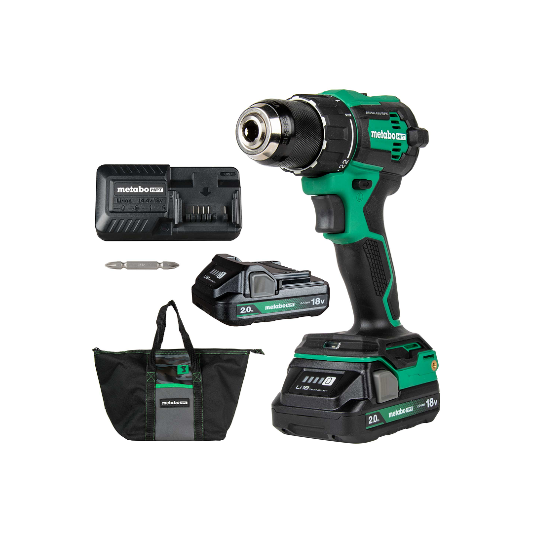 18V MultiVolt™ 1/2" Cordless Brushless Driver Drill Kit (2 x 2.0Ah)