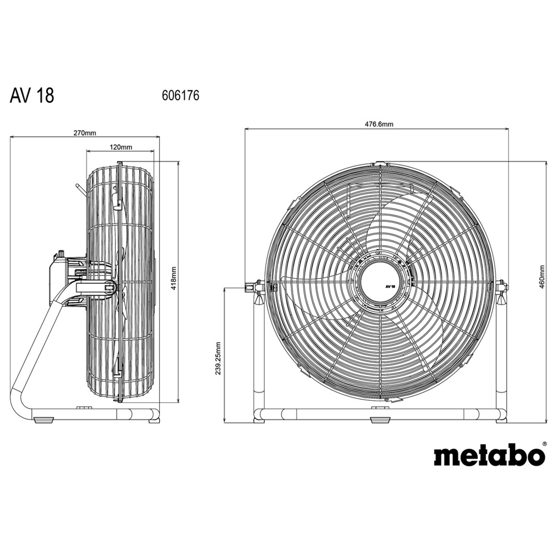 AV 18 (606176850) Cordless Fan