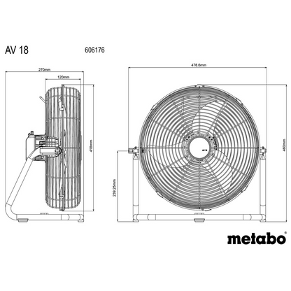 AV 18 (606176850) Cordless Fan
