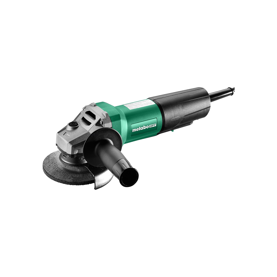 Metabo HPT WE 1100-125 4-1/2-Inch / 5-Inch Angle Grinder, 12,00 RPM, 11 Amp, Lock-On Switch, 646614420
