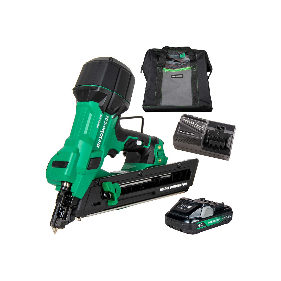 18V MultiVolt Brushless 1-1/2" Metal Connector Nailer (1x4.0Ah)
