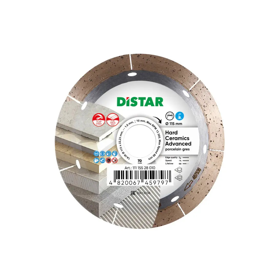 DISTAR HARD CERAMICS ADVANCED DIAMOND BLADE 4.5" – FAST, CLEAN PORCELAIN CUTS