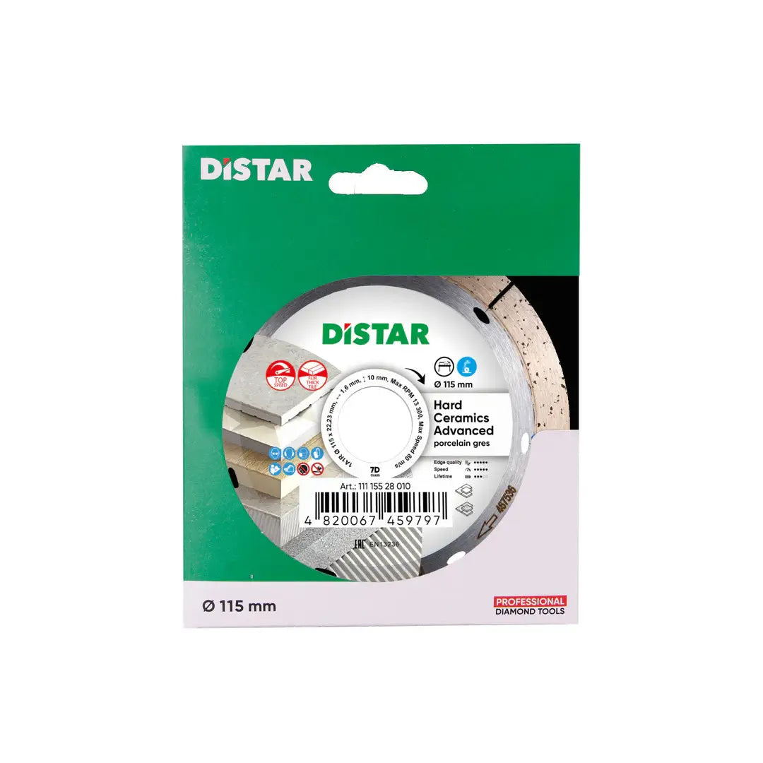 DISTAR HARD CERAMICS ADVANCED DIAMOND BLADE 4.5" – FAST, CLEAN PORCELAIN CUTS