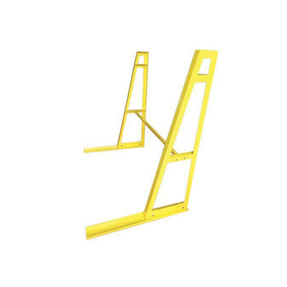 WEHA SINGLE SIDED STORAGE RACK A FRAME, 1 CROSS BAR YELLOW