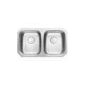 L-202 / LUVUL 32 INCH 50/50 UNDERMOUNT 18G KITCHEN SINK STAINLESS STEEL DOUBLE BOWL 762429