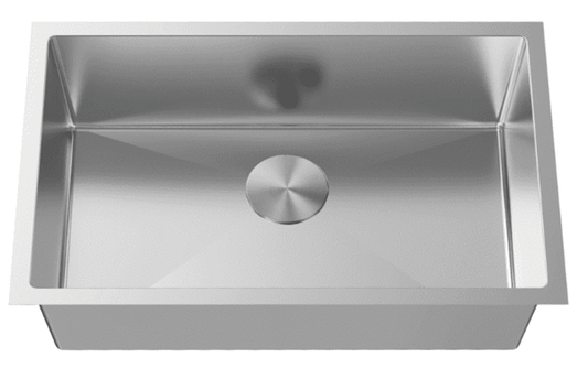 L-UZ105X-30 / 556455 LUVL 30-INCH UNDERMOUNT 18G R10 COMPACT RADIUS HANDMADE KITCHEN SINK SS SINGLE BOWL