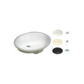 L-1714W / LUVUL 17 X 14 INCH OVAL UNDERMOUNT CERAMIC BATHROOM SINK WHITE 351026
