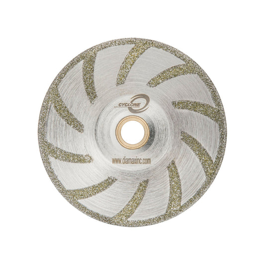 5" CYCLONE ELECTROPLATED CONTOUR BLADE FOR MARBLE