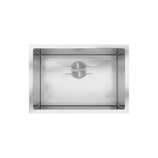 LUVUL 26-INCH UNDERMOUNT 16G R10 COMPACT RADIUS WITH SPEEDY DRAIN TECHNOLOGY KITCHEN SINK S/STEEL SINGLE BWL 425051
