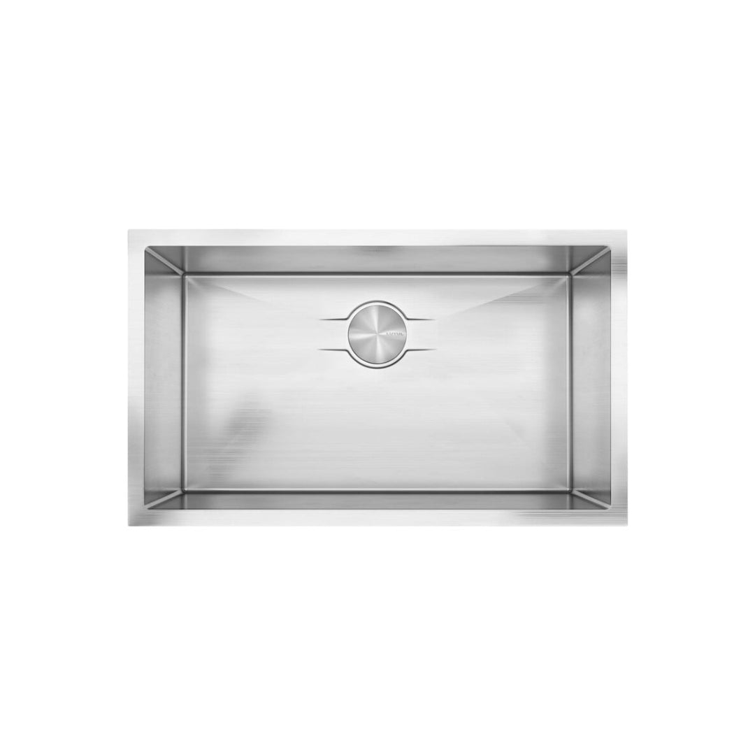 LUVUL 32-INCH UNDERMOUNT 16G R10 COMPACT RADIUS WITH SPEEDY DRAIN TECHNOLOGY KITCHEN SINK S/STEEL SINGLE BWL 429480