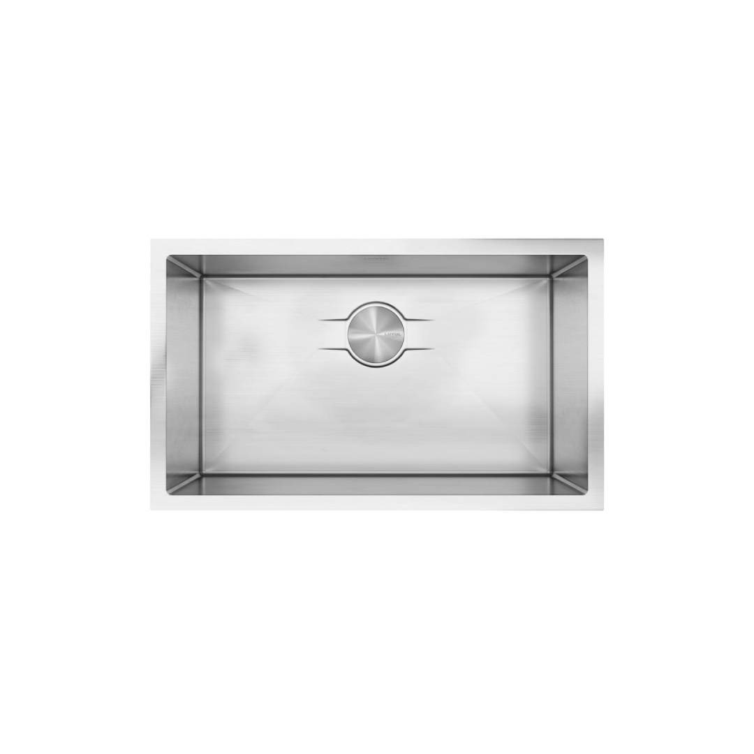 LUVUL 30-INCH UNDERMOUNT 16G R10 COMPACT RADIUS WITH SPEEDY DRAIN TECHNOLOGY KITCHEN SINK STAINLESS STEEL SINGLE BWL 198793