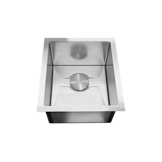 LUVUL 15-INCH UNDERMOUNT 16G R10 COMPACT RADIUS WITH SPEEDY DRAIN TECHNOLOGY BAR/PREP SINK STAINLESS STEEL SINGLE BOWL 462921