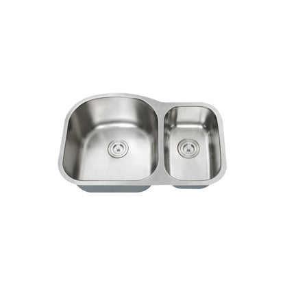 L-203/ LUVUL 32 INCH 70/30 UNDERMOUNT 18G KITCHEN STAINLESS STEEL SINK 751169