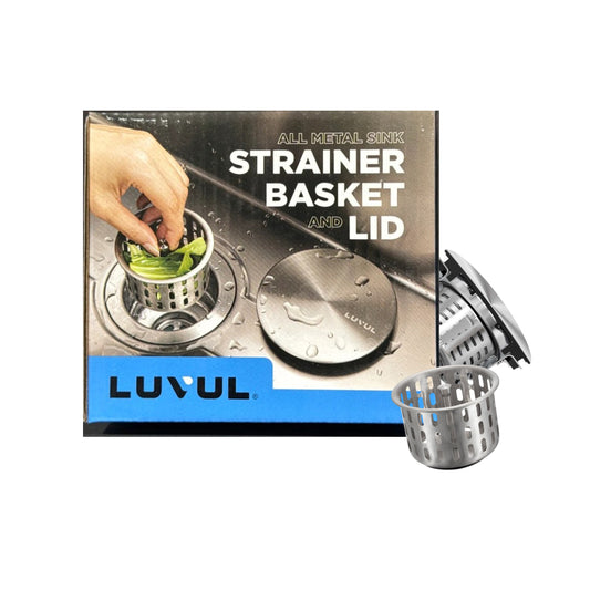 L-STRAINER / LUVUL ALL METAL SINK STRAINER, BASKET, & LID 417887