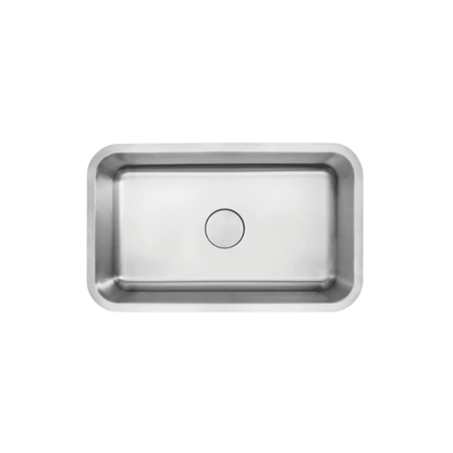 LUVUL 32" Undermount Sink – Single Bowl – 18G Stainless Steel
