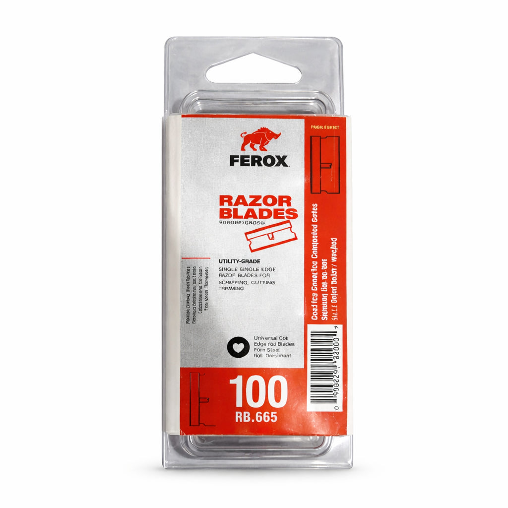 FER0X 100 PCS SINGLE EDGE RAZOR BLADES