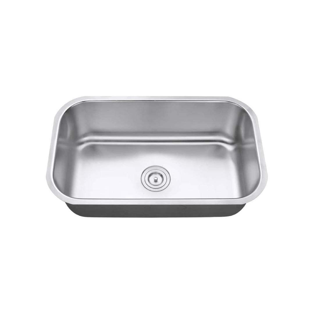 L-105-16 /  LUVUL 30-INCH UNDERMOUNT 16G KITCHEN SINK STAINLESS STEEL SINGLE BOWL 705095