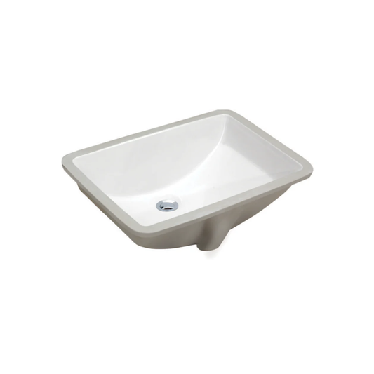 L-1811W / LUVUL 18-1/2" X 11" RECTANGULAR UNDERMOUNT CERAMIC BATHROOM SINK WHITE 675357