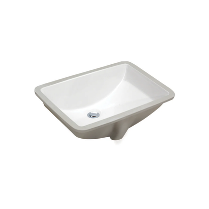 L-1812W / LUVUL 18" X 12" RECTANGULAR UNDERMOUNT CERAMIC BATHROOM SINK WHITE 357389