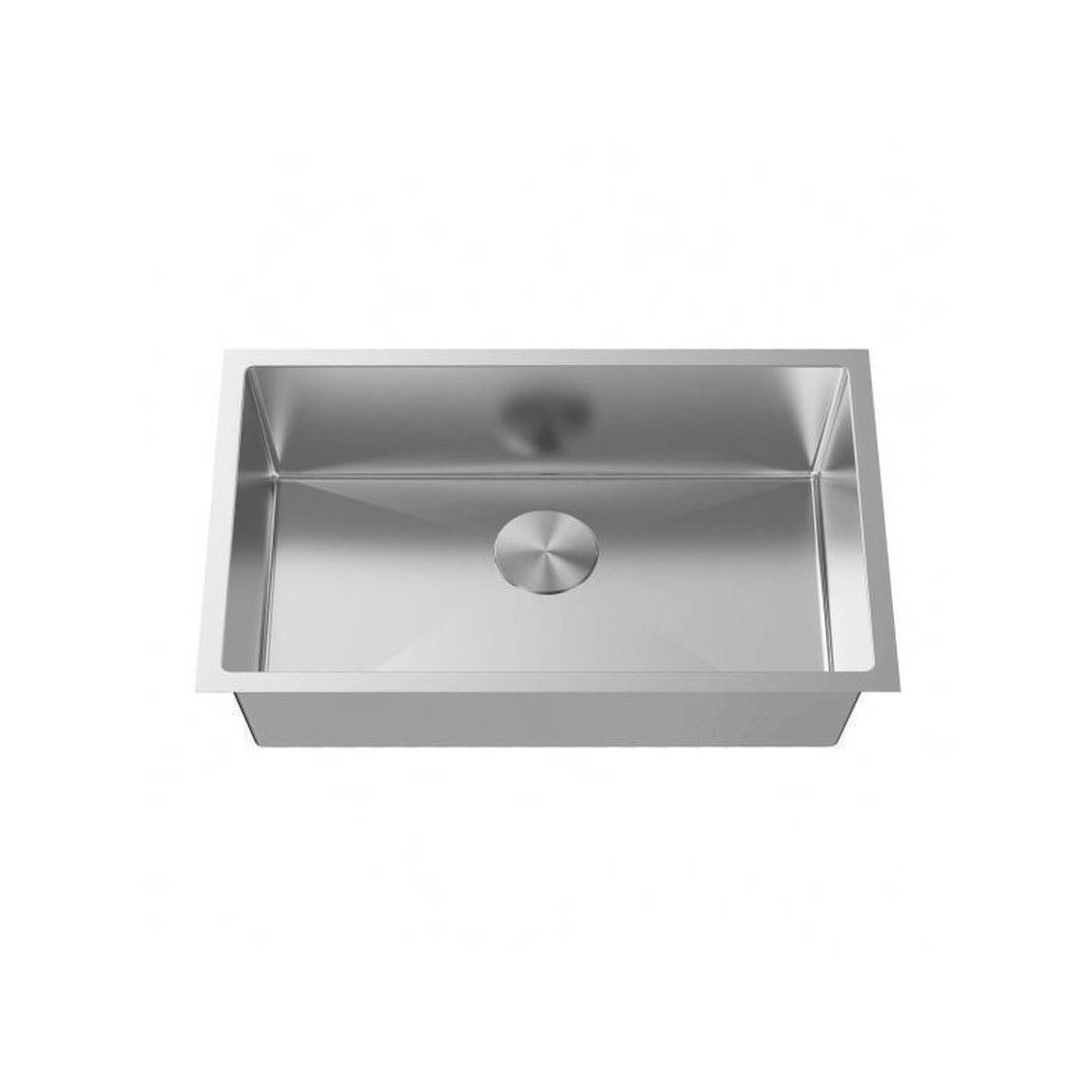 L-UZ105X-ZR / 632984 LUVUL 32-INCH UNDERMOUNT 18G ZERO RADIUS HANDMADE KITCHEN SINK STAINLESS STEEL SINGLE BOWL