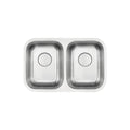 L-202-S /  LUVUL 28-INCH UNDERMOUNT 18G KITCHEN SINK STAINLESS DOUBLE BOWL 292636