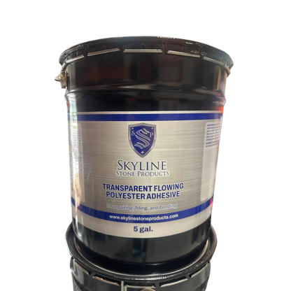 SKYLINE TRANSPARENT FLOWING PL - 5G BLACK BUCKET