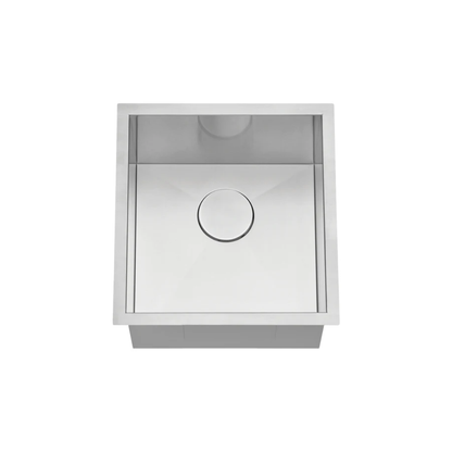 L-UZ102X-ZR / 756311 LUVUL 17-INCH UNDERMOUNT 18G ZERO RADIUS HANDMADE KITCHEN SINK STAINLESS STEEL SINGLE BOWL