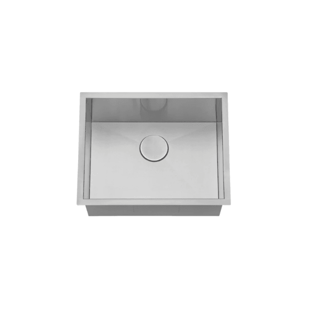 L-CZ101X-ZR / LUVUL HANDMADE R10 SINGLE BOWL 16G ZERO RADIUS S/STEEL SINK 10" DEEP 730203