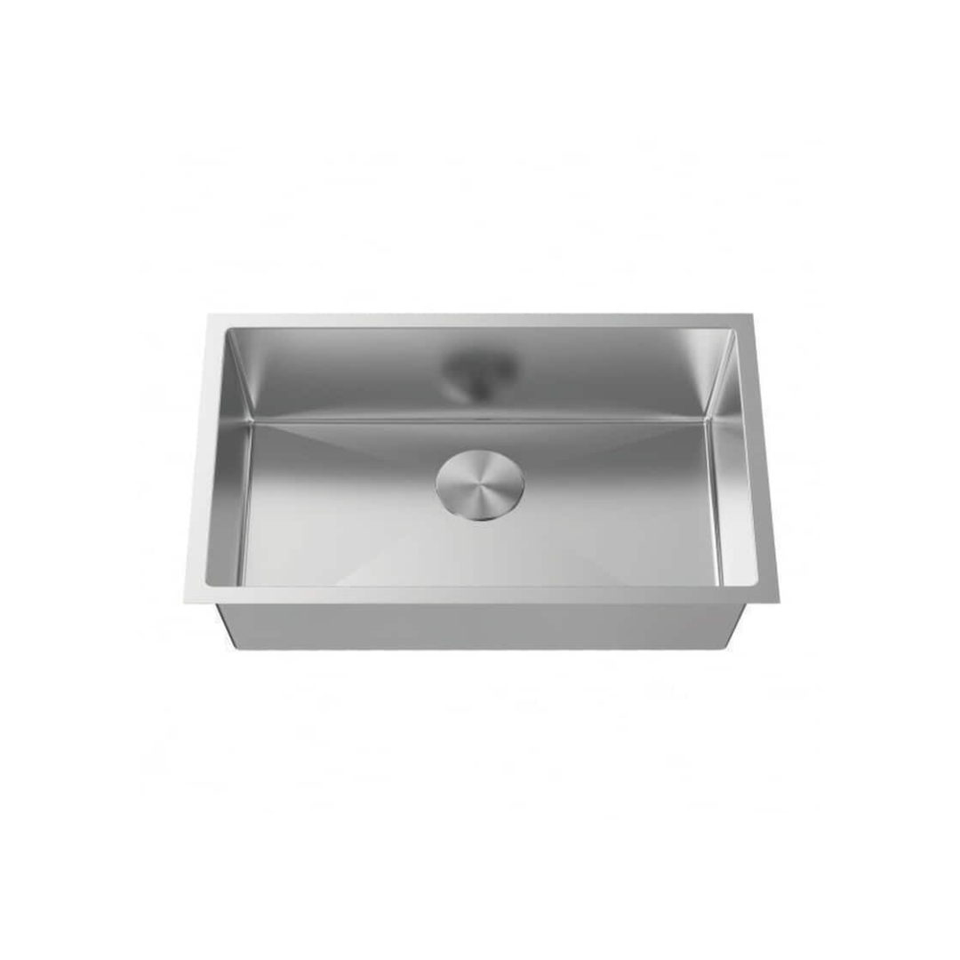 LUVUL 32" Zero Radius Handmade Undermount Sink – Single Bowl – 16G Stainless Steel