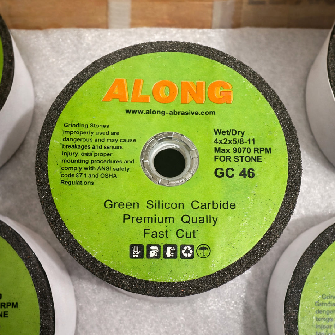 GREEN SILICON GRINDING STONE