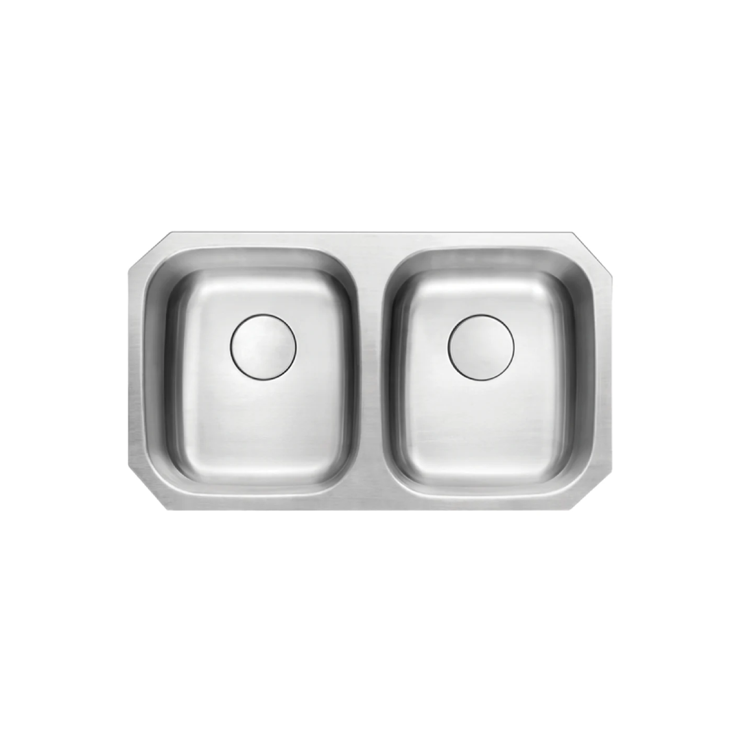 L-202-16 / LUVUL 32" – 50/50 DOUBLE BOWL 16G KITCHEN STAINLESS STEEL SINK 731305