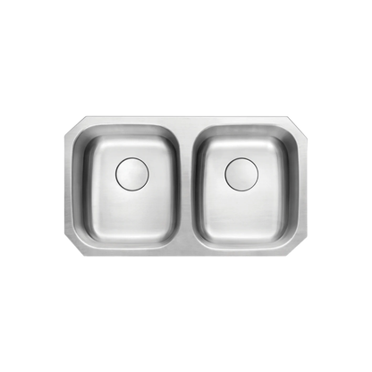 L-202-16 / LUVUL 32" – 50/50 DOUBLE BOWL 16G KITCHEN STAINLESS STEEL SINK 731305