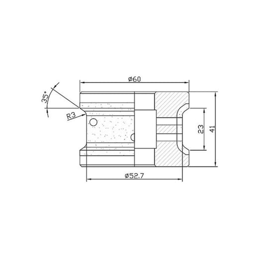 TERMNATOR ITE 3CM (T) RAD 3 RESIN POLISHING WHEEL 1/2 GAS THREAD - POS. 6