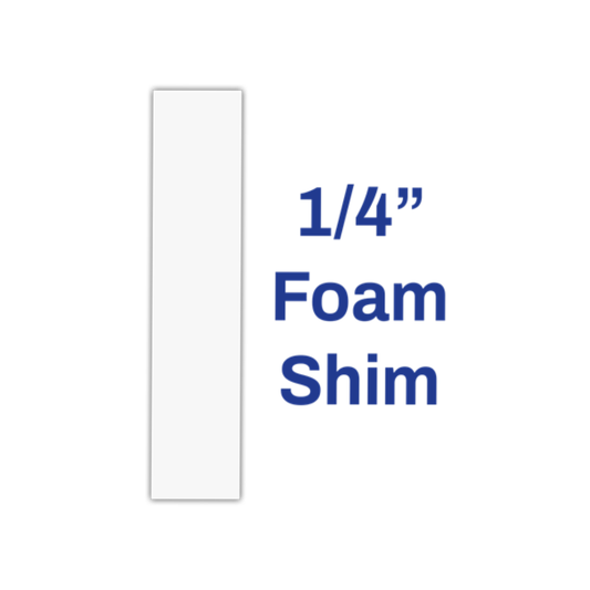 MITER MEDIC SHIMS 16" X 2" X 1/4" - WHITE (48 PER CARTON)