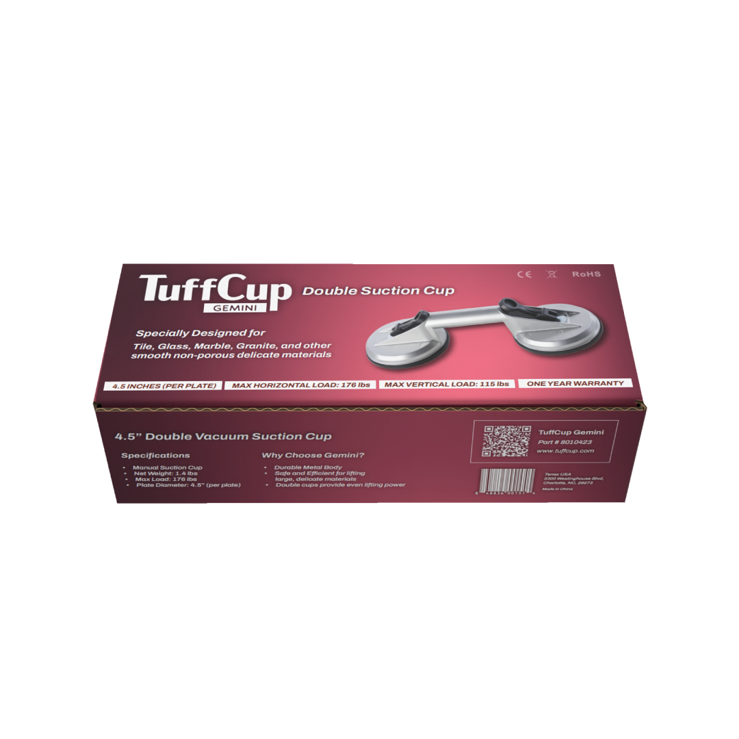TUFF CUP GEMINI DOUBLE SUCTION CUP