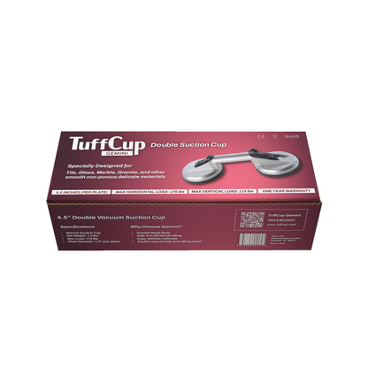 TUFF CUP GEMINI DOUBLE SUCTION CUP
