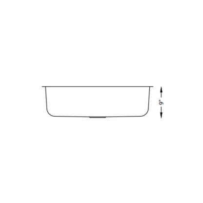 LUVUL 32" Undermount Sink – Single Bowl – 18G Stainless Steel