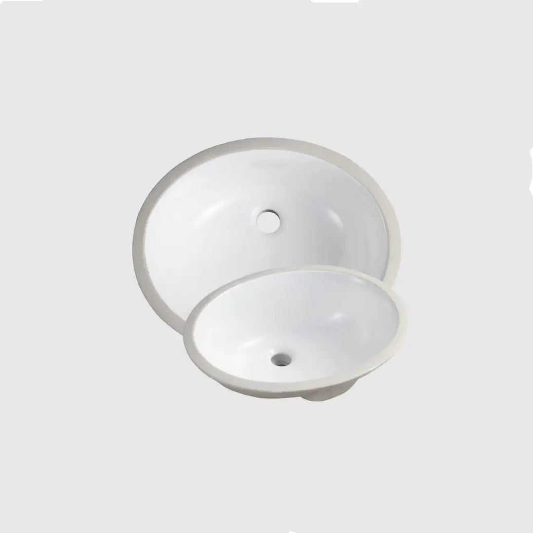 L-1613B / LUVUL 16 X 13 OVAL UNDERMOUNT CERAMIC BATHROOM SINK BISCUIT 993868