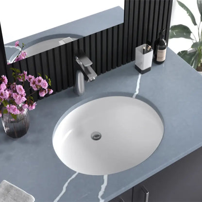 L-1613B / LUVUL 16 X 13 OVAL UNDERMOUNT CERAMIC BATHROOM SINK BISCUIT 993868