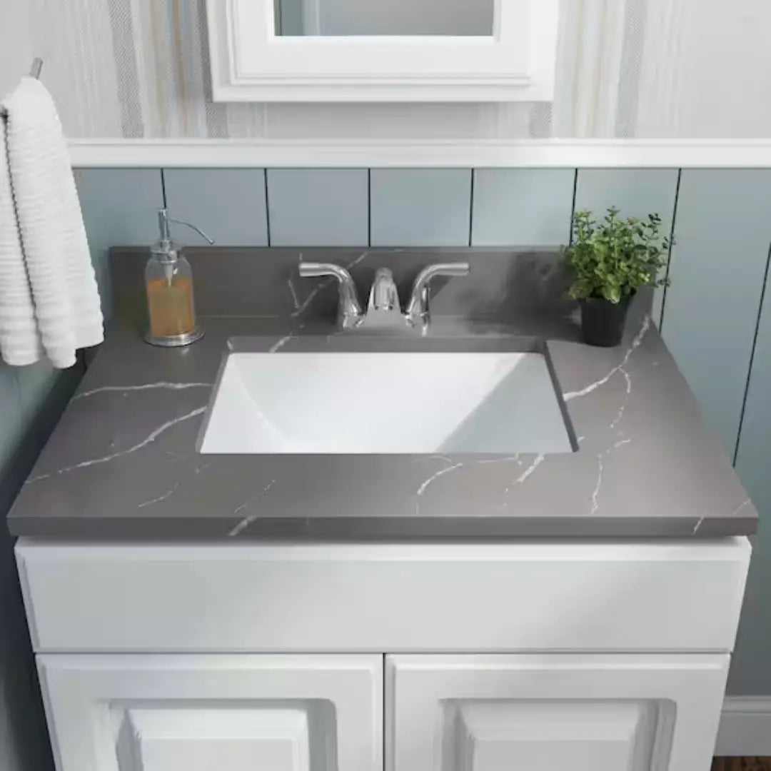 L-1813B / 604499 LUVUL 18 X 13 RECTANGULAR UNDERMOUNT CERAMIC BATHROOM SINK BISCUIT 604499