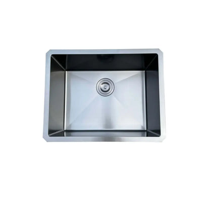 LUVUL 23" R10 Handmade Sink – Single Bowl – 18G Black Stainless Steel