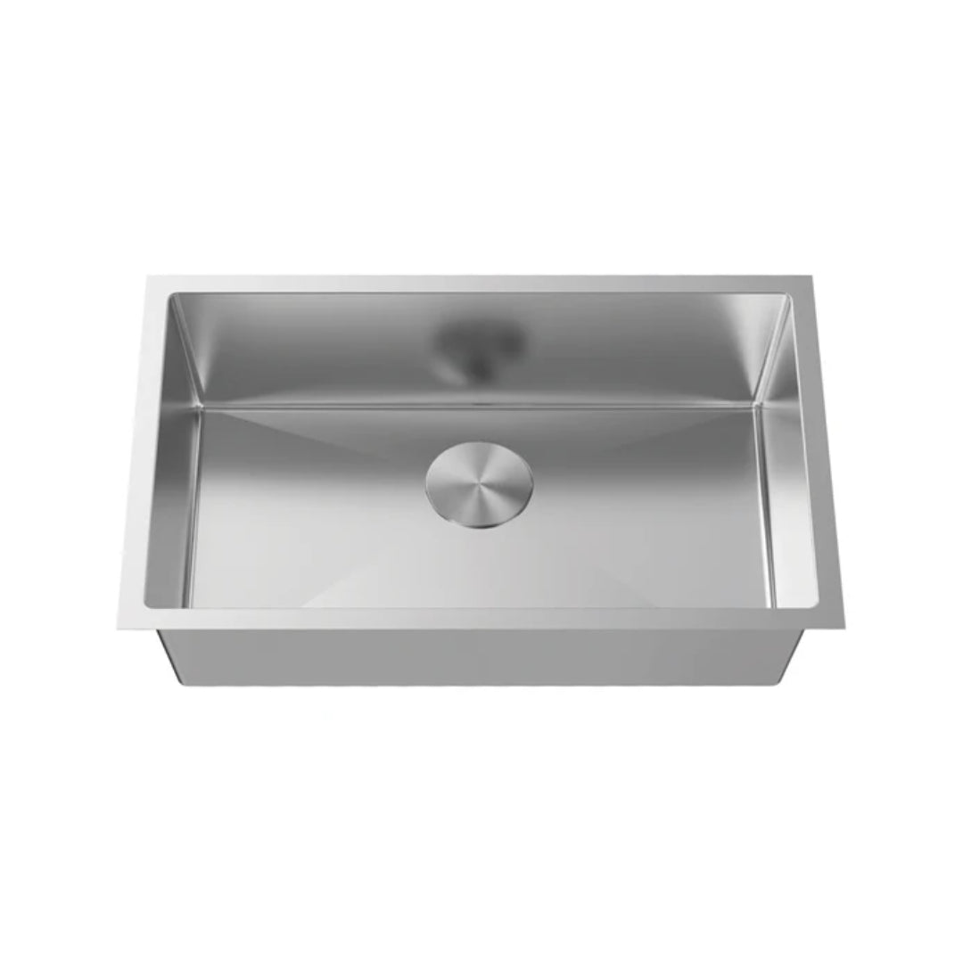 L-WS-UZ105-30 / WORKSTATION HANDMADE R10 SINGLE BOWL 18G S/STEEL SINK 9" DEEP 355350