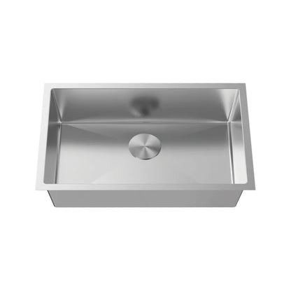 L-WS-UZ105-30 / WORKSTATION HANDMADE R10 SINGLE BOWL 18G S/STEEL SINK 9" DEEP 355350
