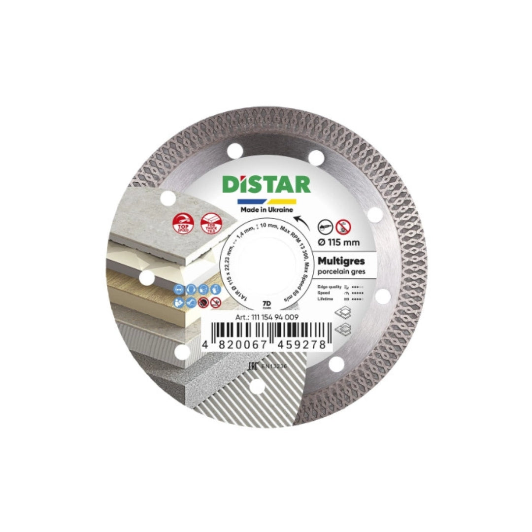 Distar Multigres Diamond Blade – High-Speed Cutting For Ceramic & Porcelain Tile