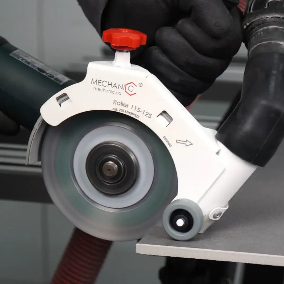 ROLLER 4.5"-5" CUTTING GUARD FOR ANGLE GRINDER – MECHANIC STABLE, PRECISE & DUST-FREE TILE CUTTING