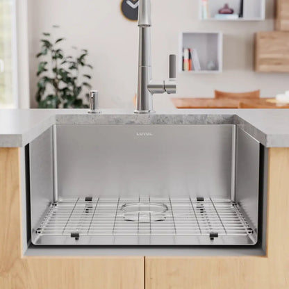 LUVUL 23-INCH UNDERMOUNT 16G R10 COMPACT w/ SPEEDY DRAIN TECHNOLOGY KITCHEN SINK S/S SINGLE BOWL 959803
