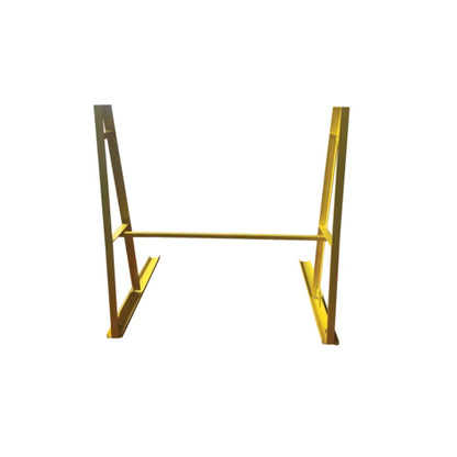 WEHA SINGLE SIDED STORAGE RACK A FRAME, 1 CROSS BAR YELLOW