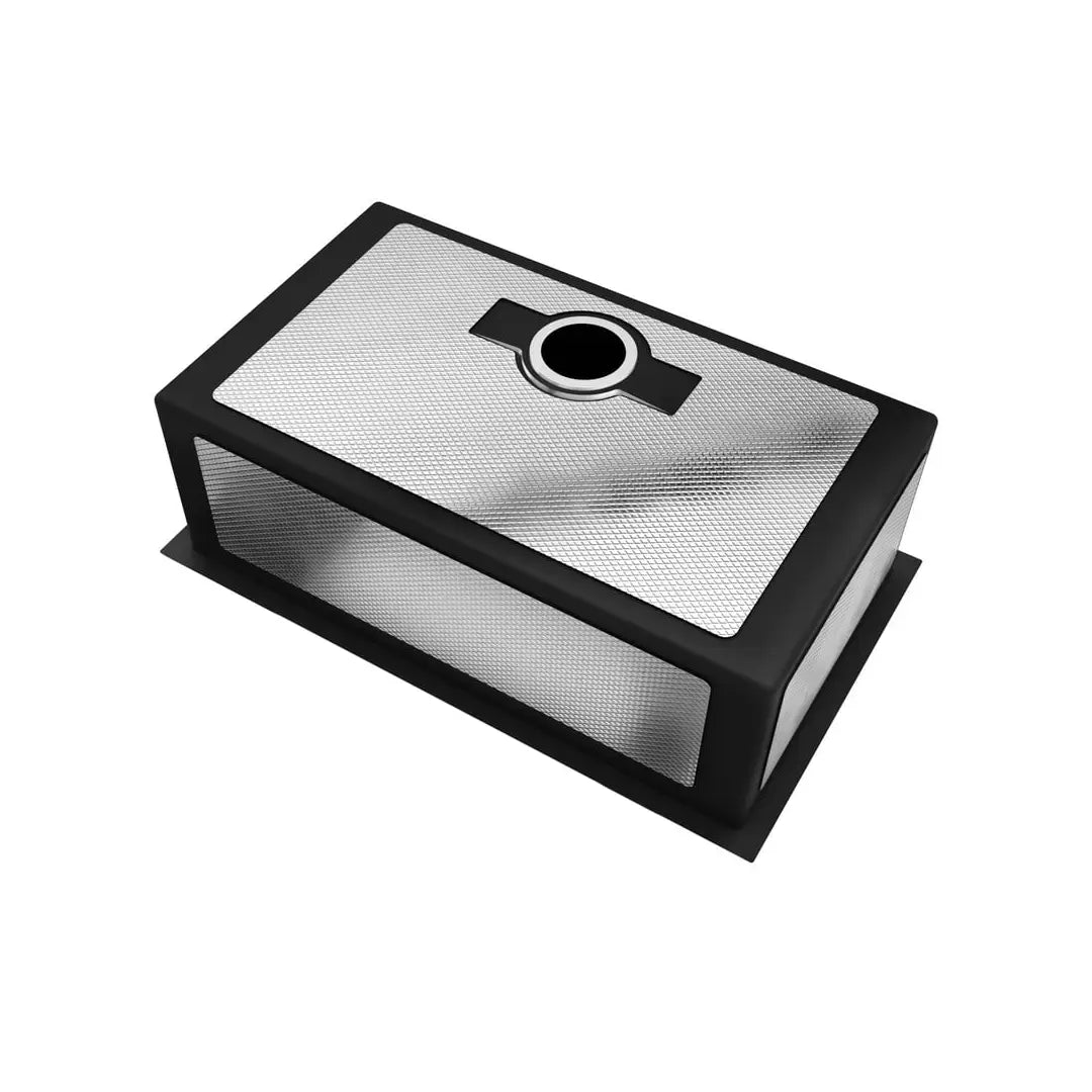 LUVUL 30-INCH UNDERMOUNT 16G R10 COMPACT RADIUS WITH SPEEDY DRAIN TECHNOLOGY KITCHEN SINK STAINLESS STEEL SINGLE BWL 198793